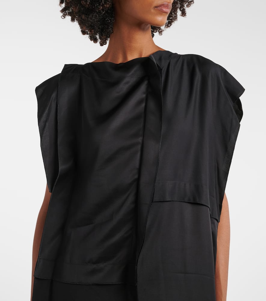 Gathered midi dress