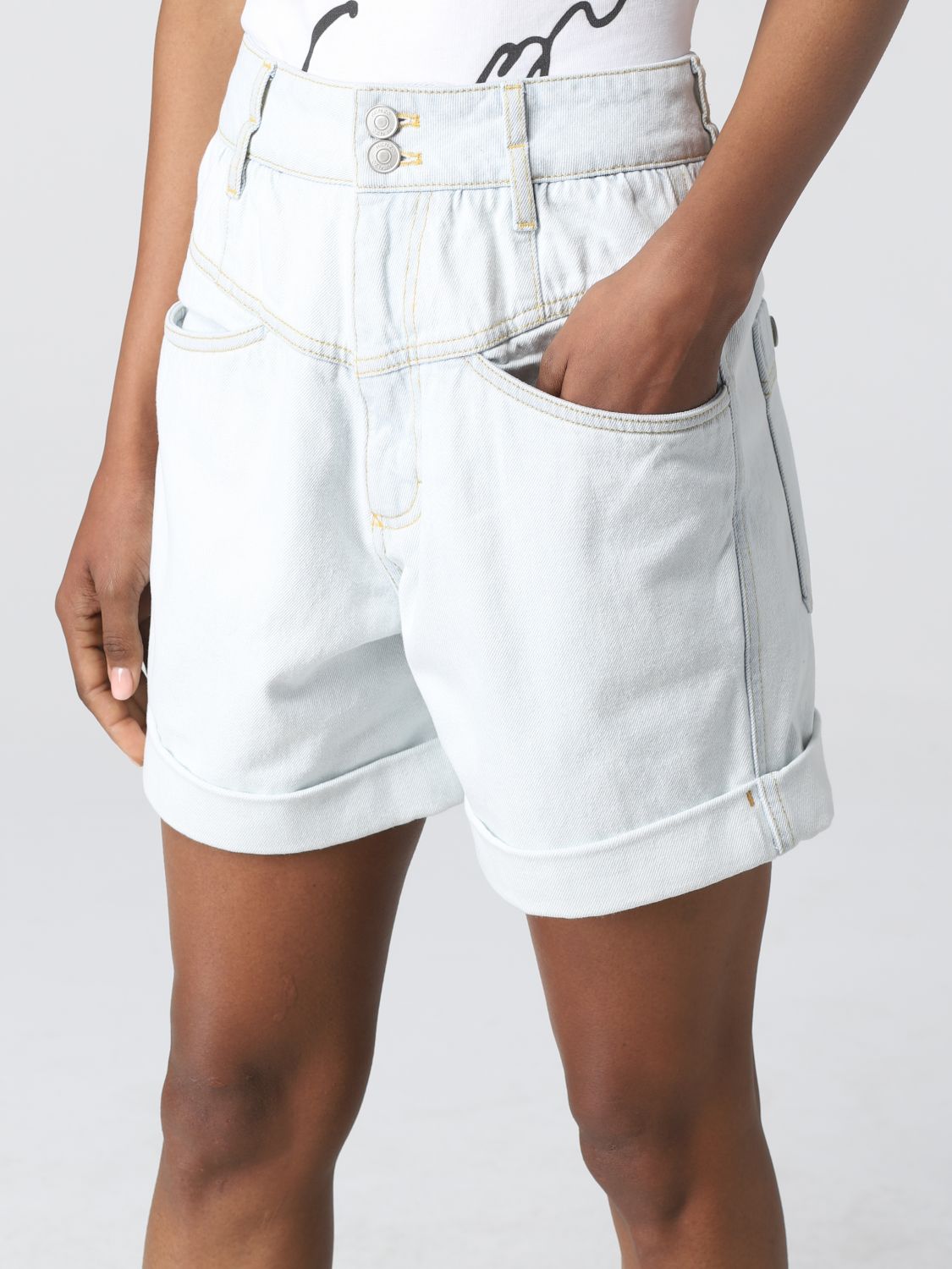 Short Women colour Blue