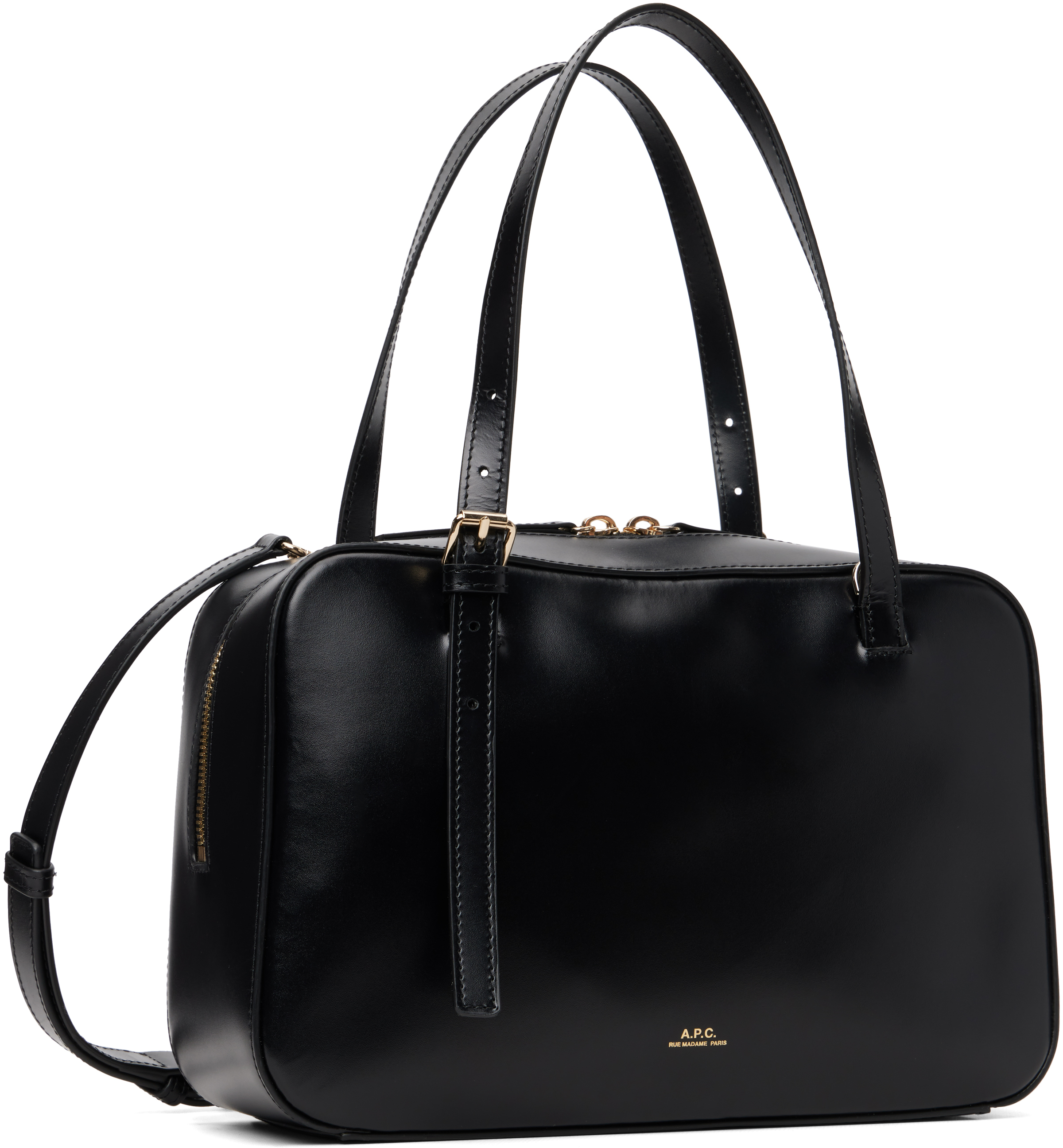 A. P.C. Black Virginie Box Bag