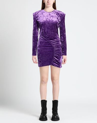 Woman Mini dress Purple Size 2 Polyester, Elastane