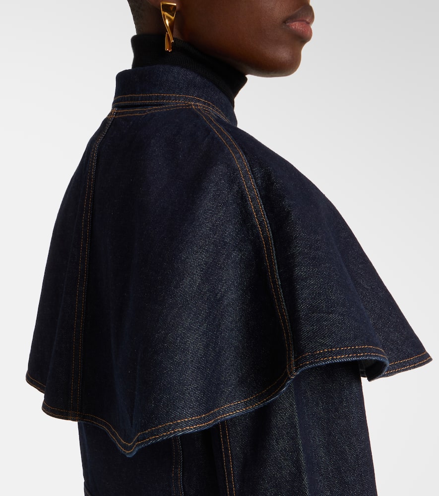 Agata caped denim jacket