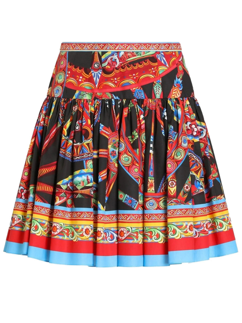 Multicolor Printed Mini Skirt