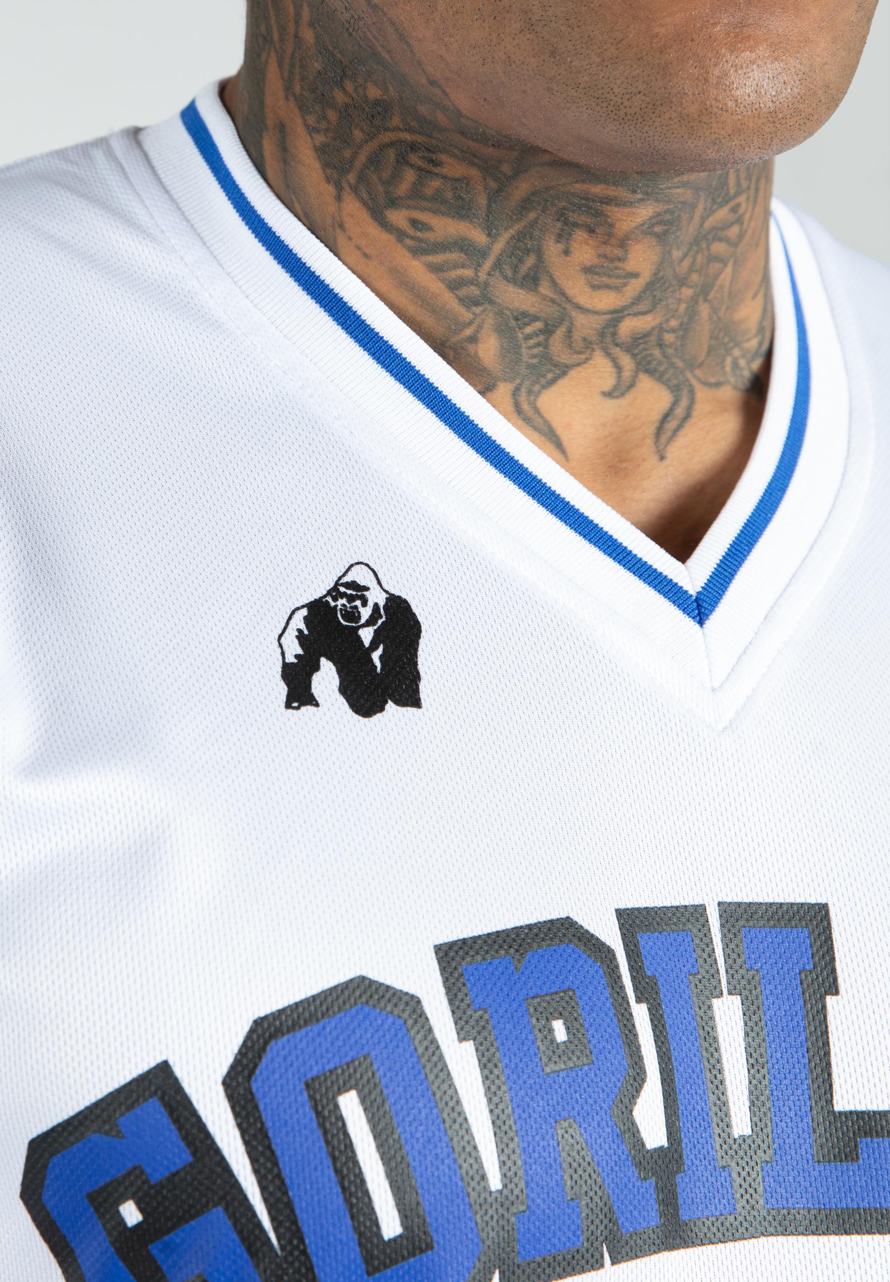 San Mateo T-Shirt - White/Blue
