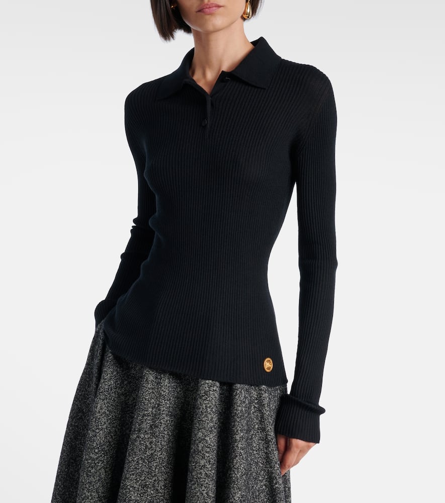 Cashmere polo sweater