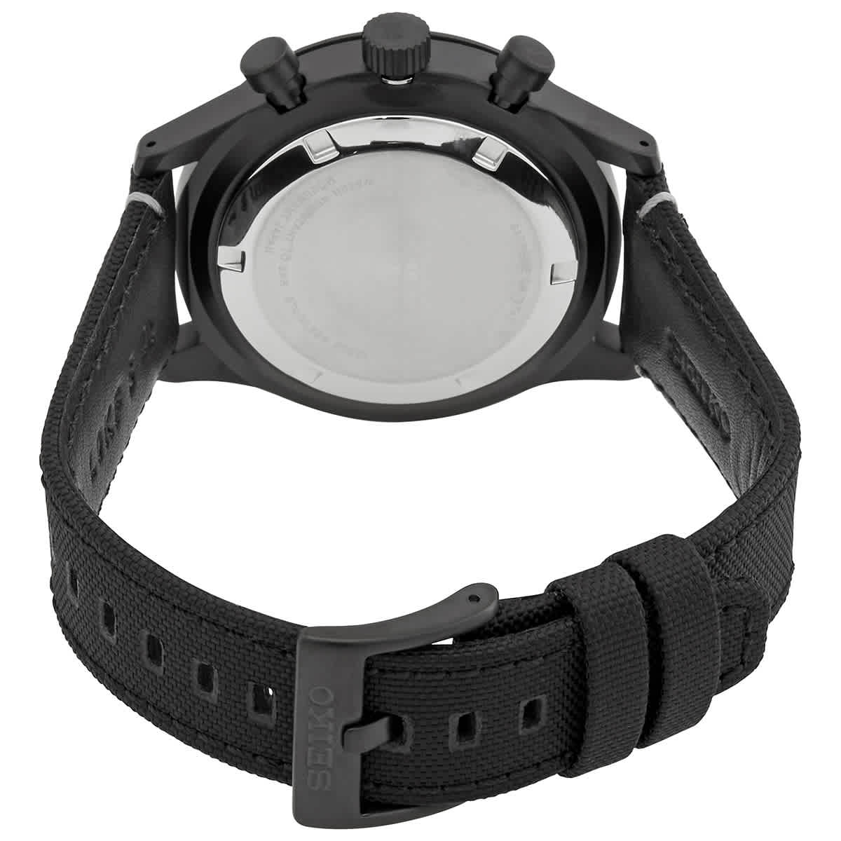 Chronograph Quartz Black Dial Mens Watch SSB417P1