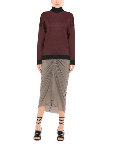 Woman Turtleneck Burgundy Size S Viscose, Metallic fiber, Polyamide