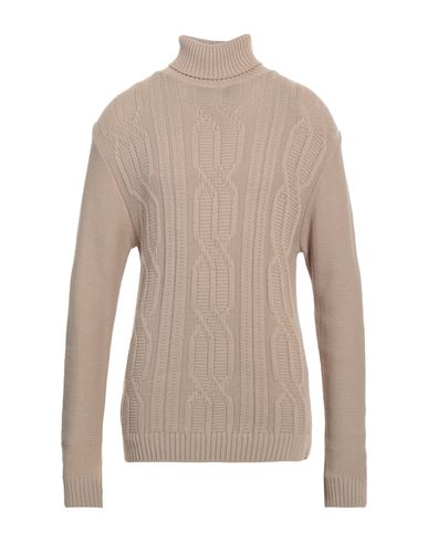 Man Turtleneck Beige Size XL Acrylic, Wool