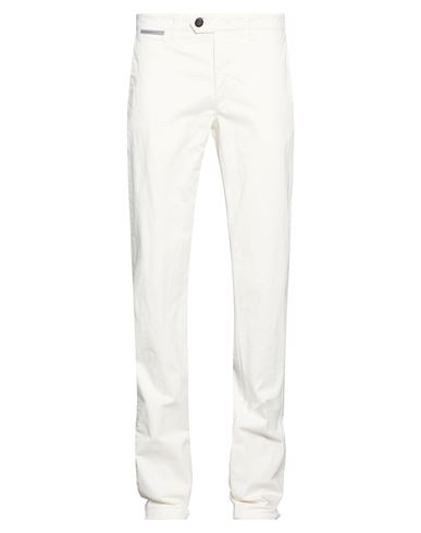 Man Pants Ivory Size 31 Cotton, Elastane