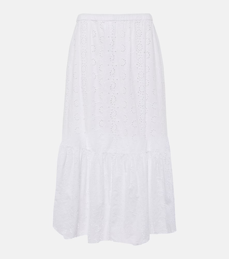 Amelia cotton midi skirt