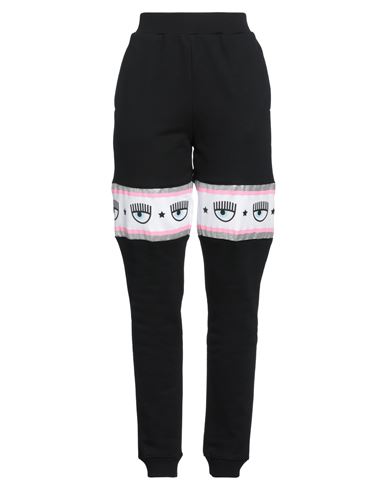 Woman Pants Black Size M Cotton, Elastane