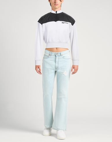 Man Sweatshirt White Size XS Cotton, Polyester