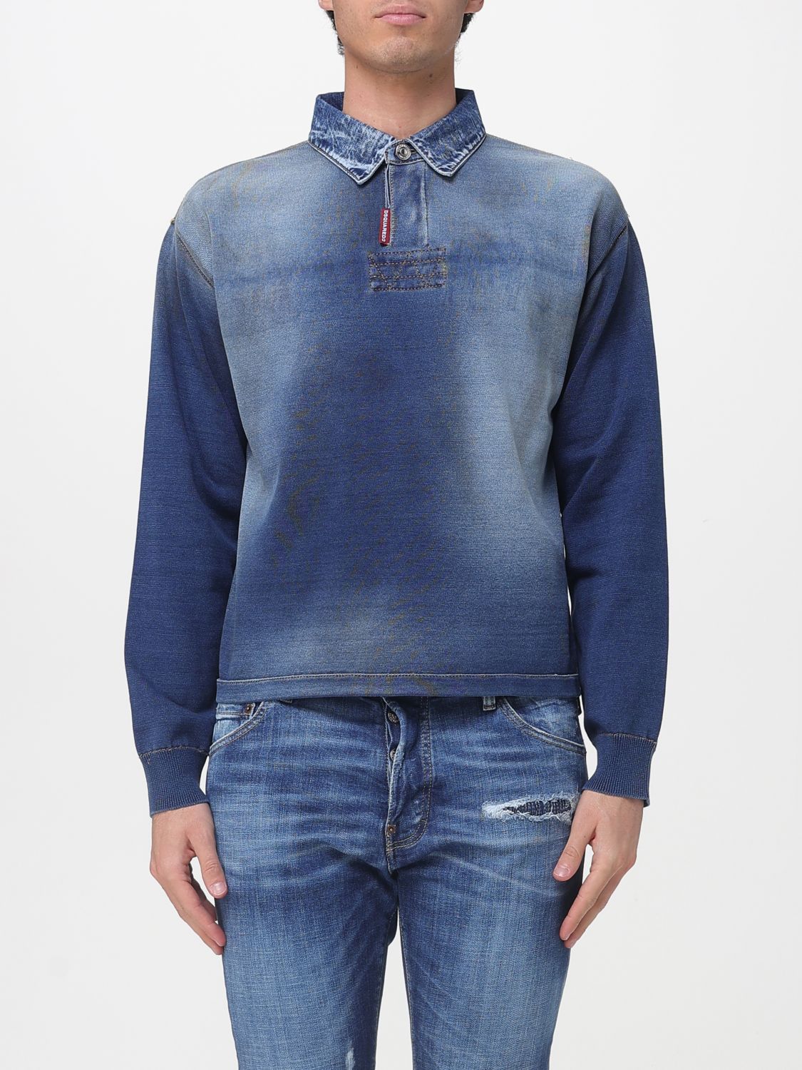 Polo Shirt Men color Blue