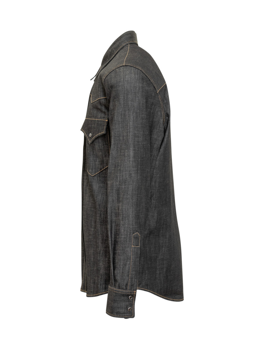 Black Regular Solid Shirt