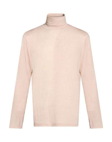 Man Turtleneck Blush Size M Tencel, Wool, Elastane