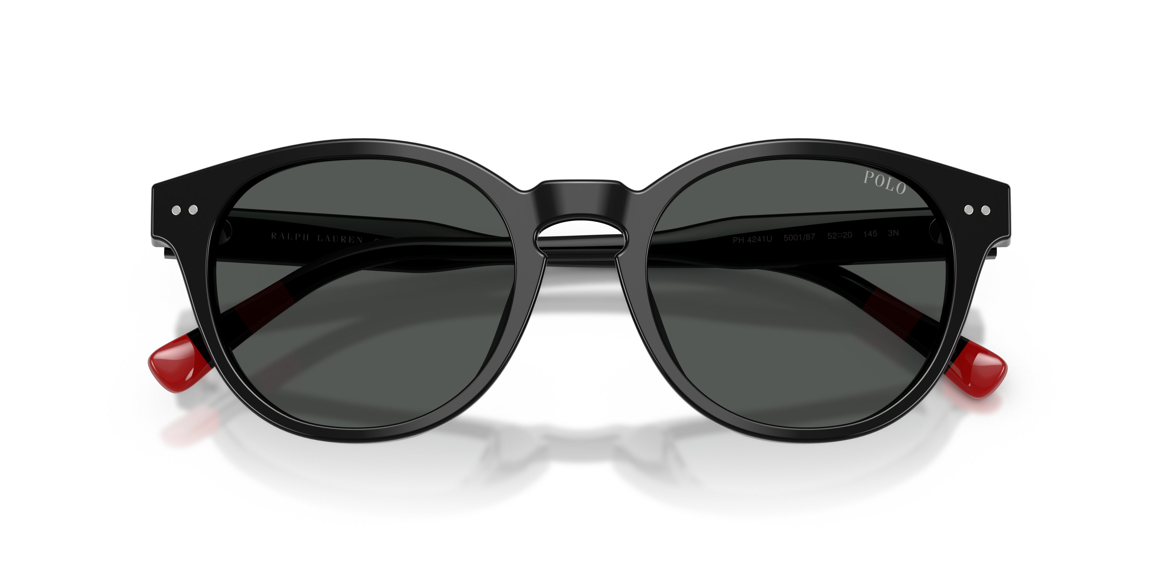 Polo Ralph Lauren Hombre Polo Ralph Lauren PH4241U 500187 Gafas de sol Acetato Negro Gris Redonda Norma