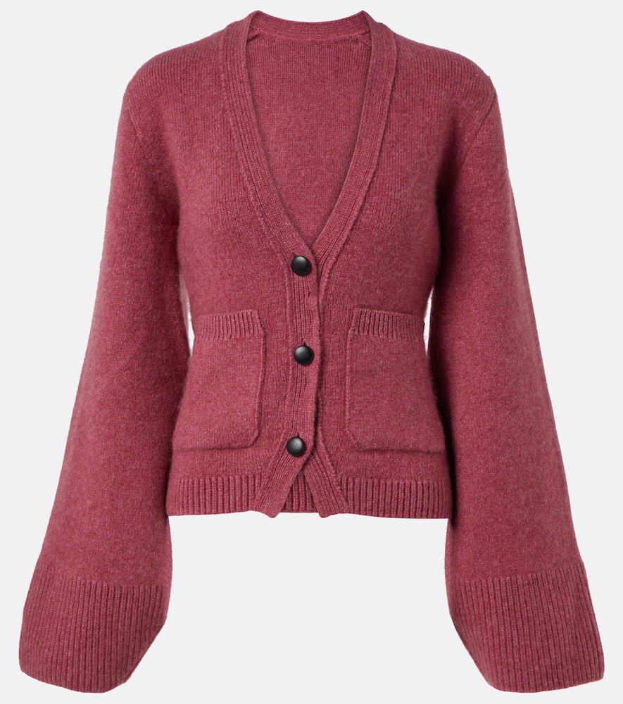 Scarlet cashmere cardigan