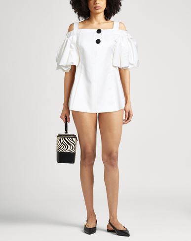 Woman Mini dress White Size 4 Cotton