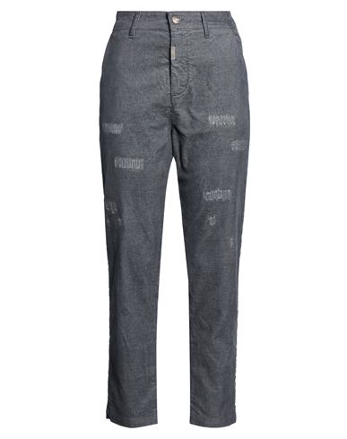 Woman Pants Grey Size 31 Cotton, Polyester, Elastane