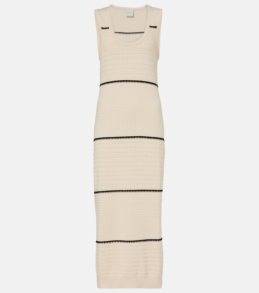 Scott striped cotton midi dress
