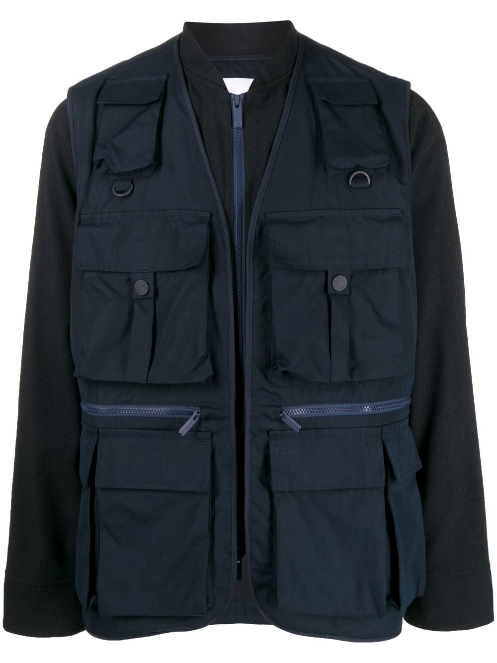 Multi-pocket fishing jacket - Blue