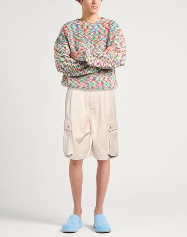 Man Denim shorts Beige