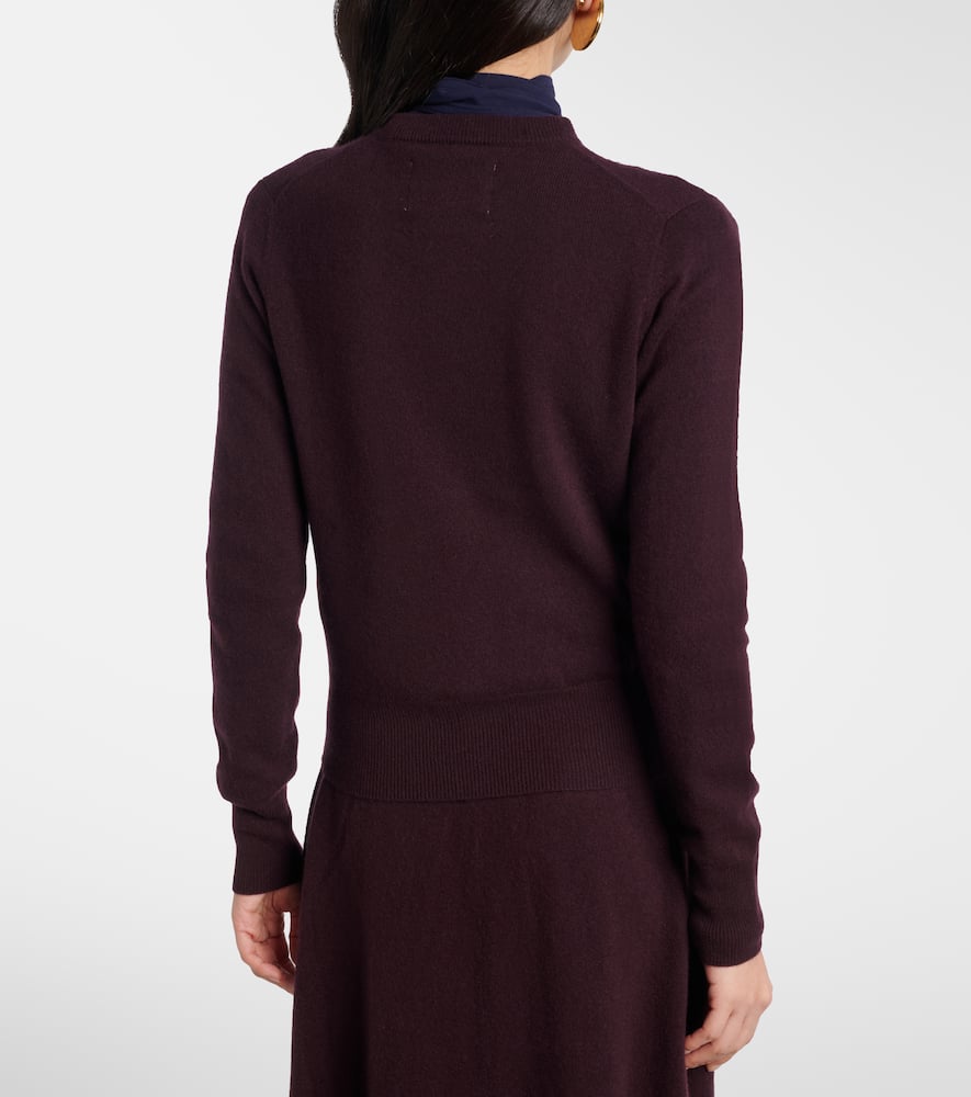 Blouson cashmere cardigan