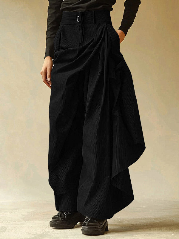 Mens Wrinkle Texture Casual Pant SKUK98006 - Black / S