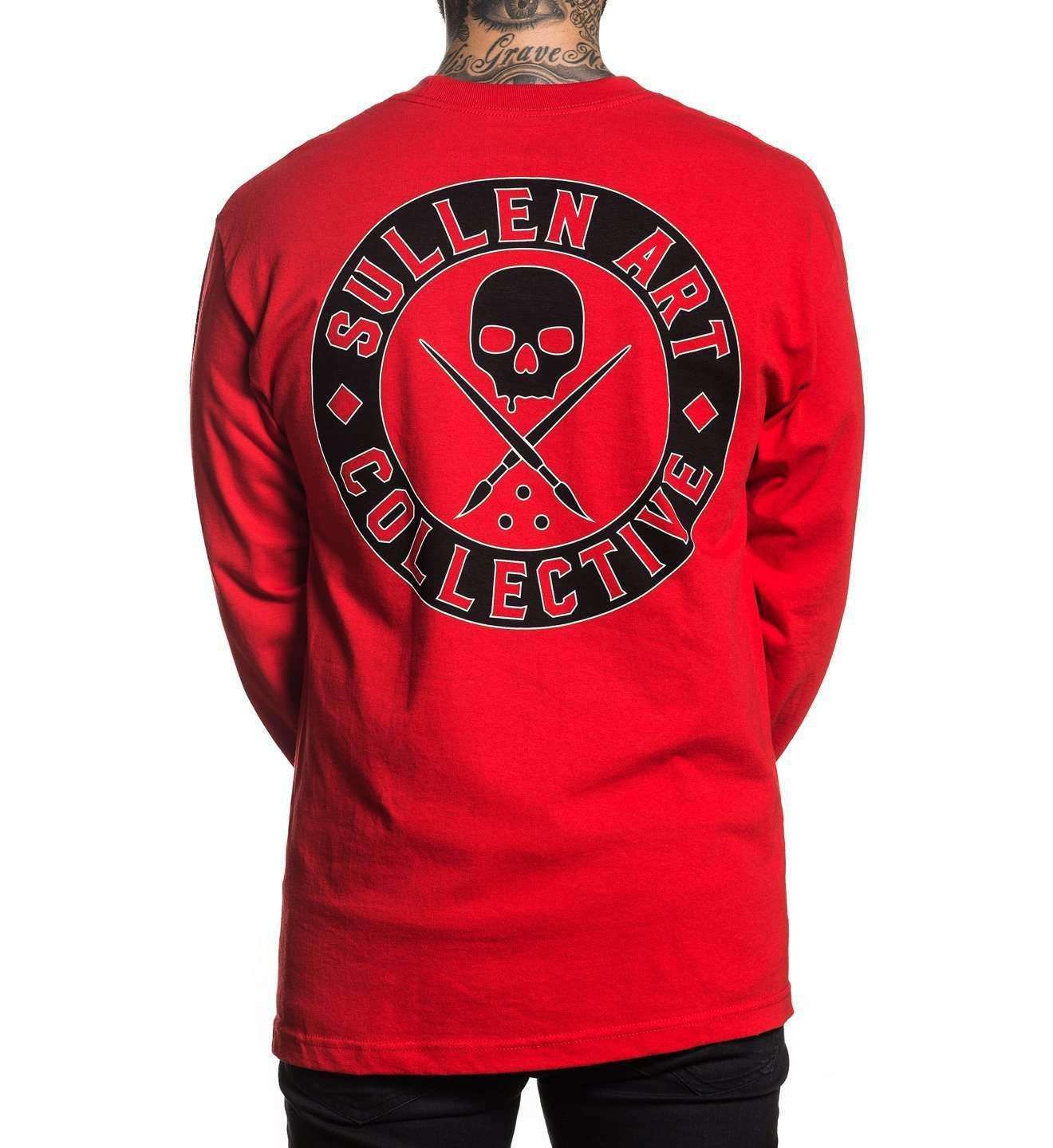 Badge of Honor Long Sleeve Red, RED