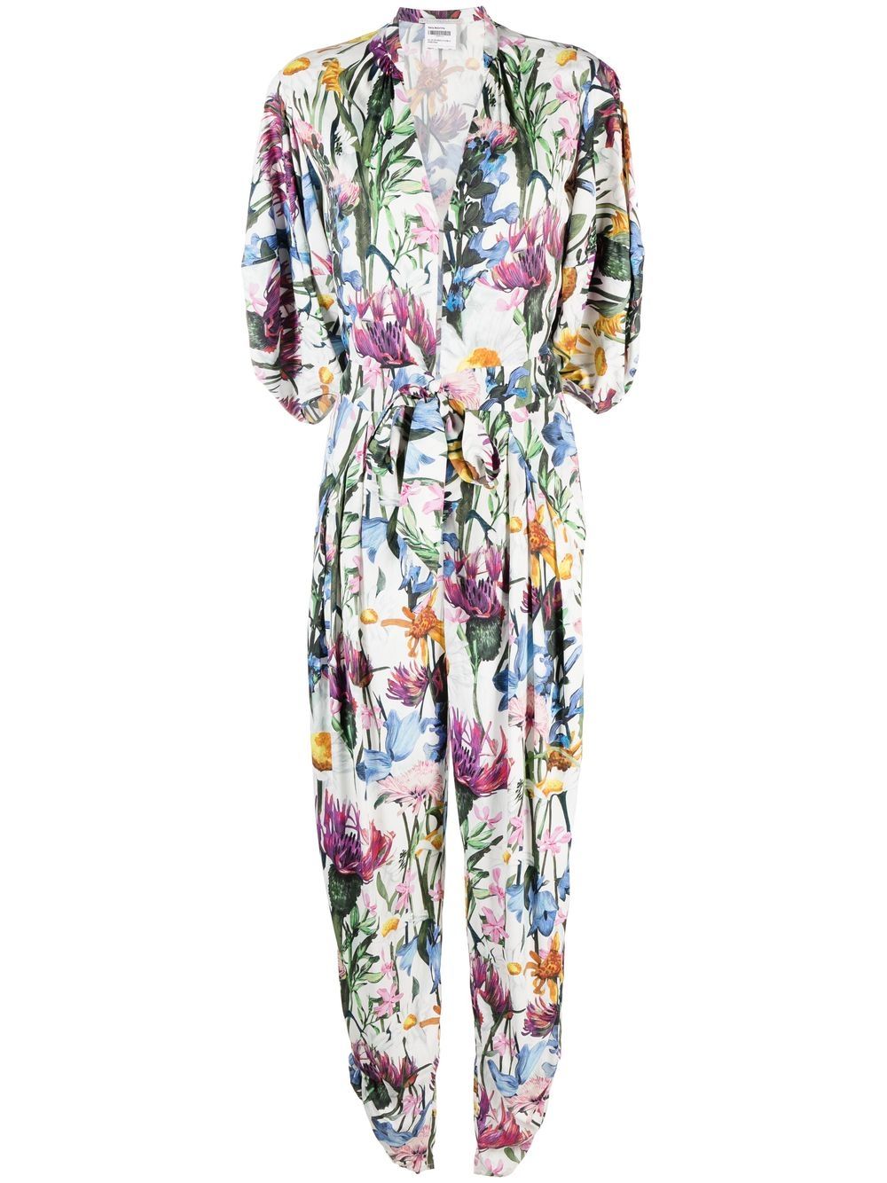 Rewild floral-print jumpsuit - White