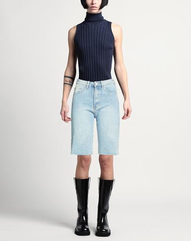Odì Odì Woman Denim shorts Blue Size S Cotton, Polyester
