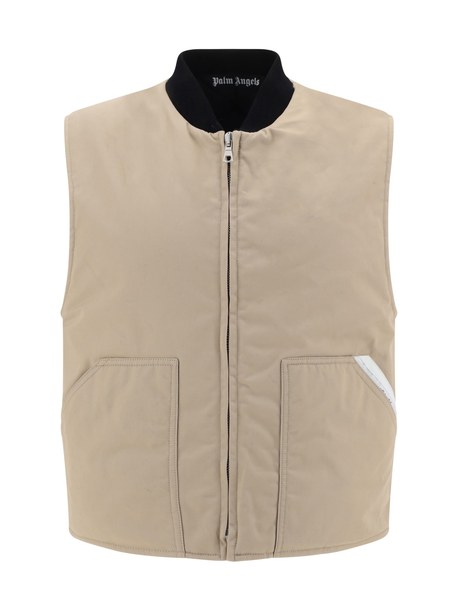 Sartorial Tape zip-up vest - Neutrals