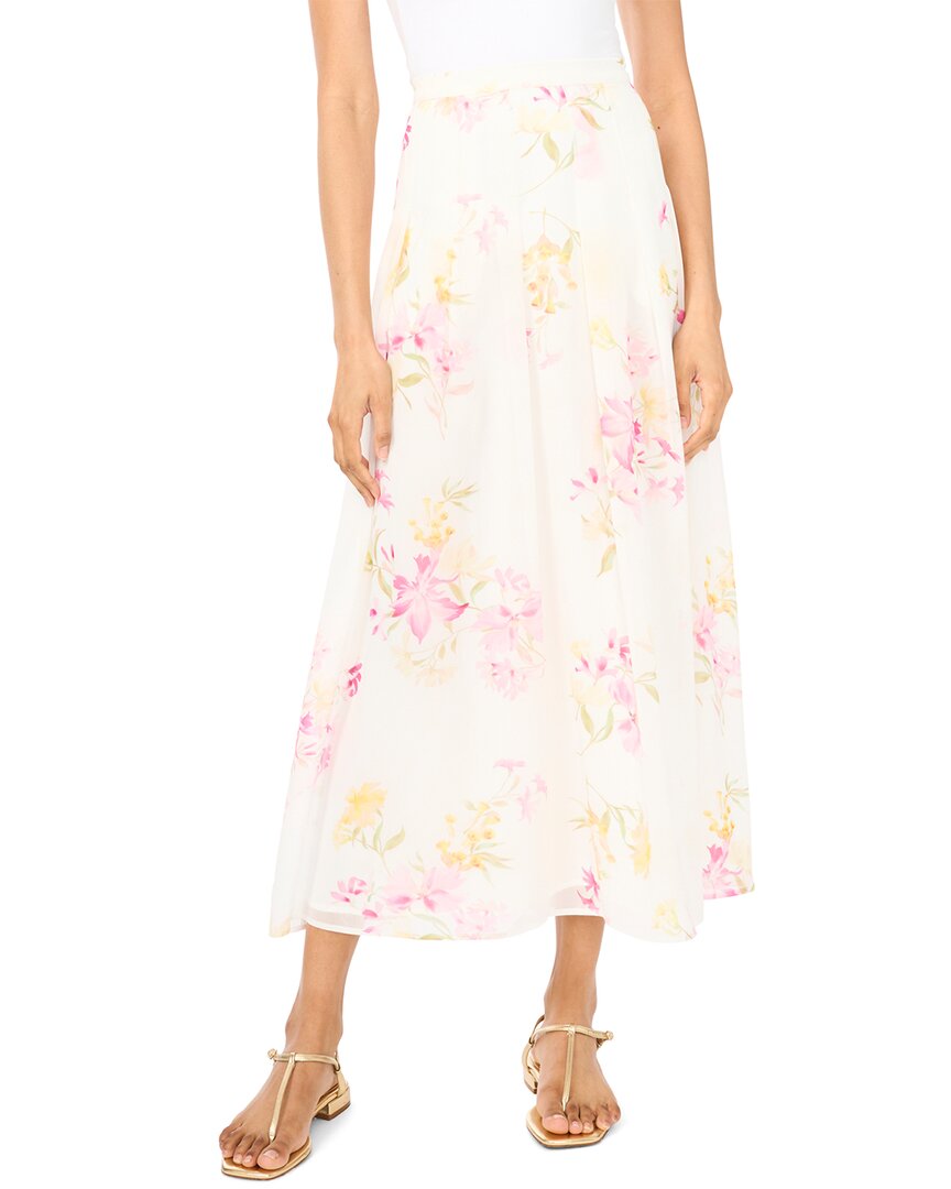 Pleated Straight Hem Maxi Skirt