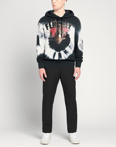 Man Sweatshirt Black Size M Cotton