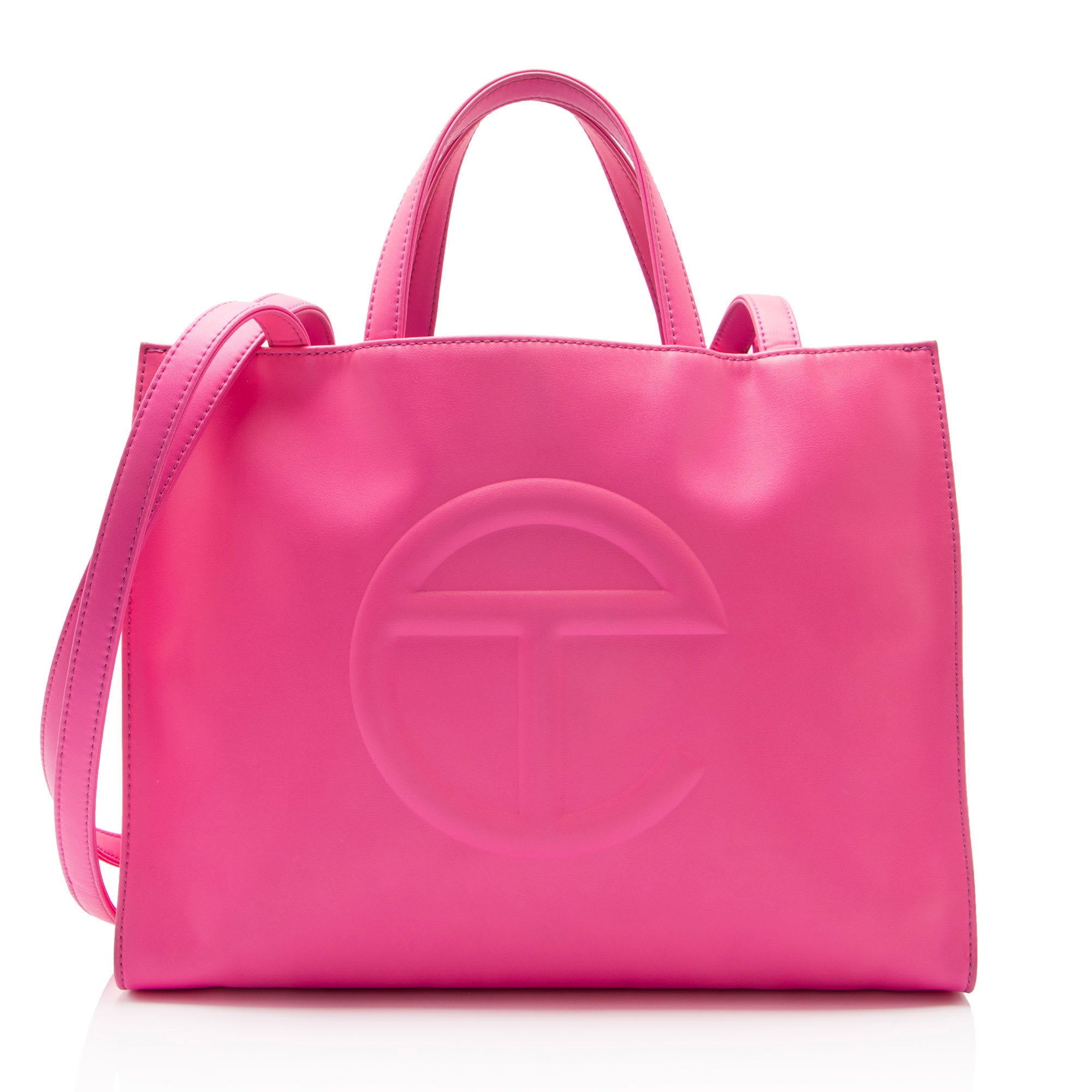 Faux Leather Medium Shopping Tote