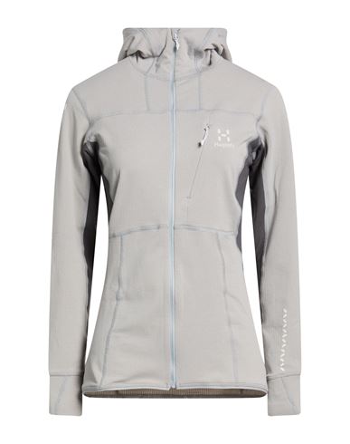 Haglöfs Woman Sweatshirt Light grey Size L Recycled polyester, Elastane