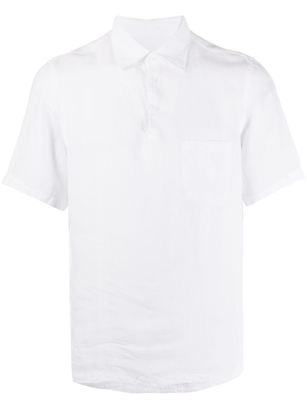 Corfù linen polo shirt - White