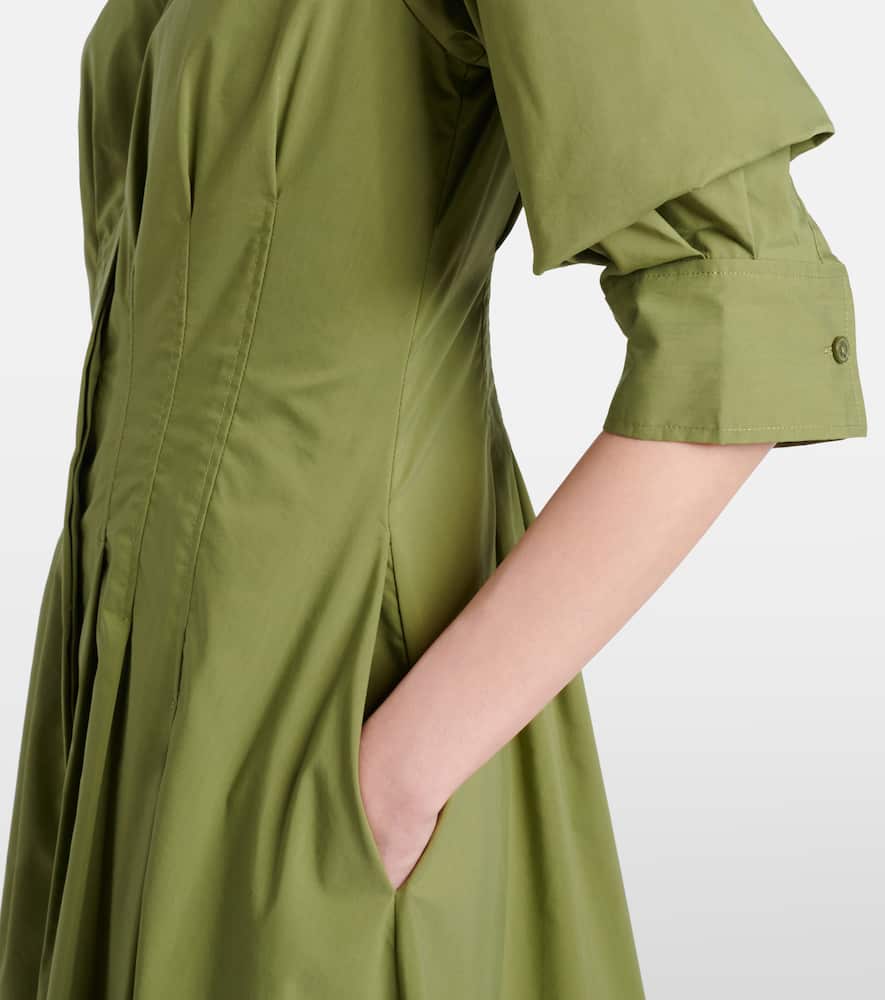 Jazz cotton-blend poplin shirt dress