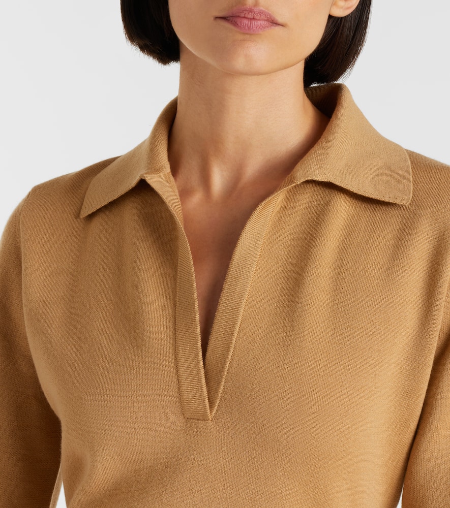 Wool and silk polo dress