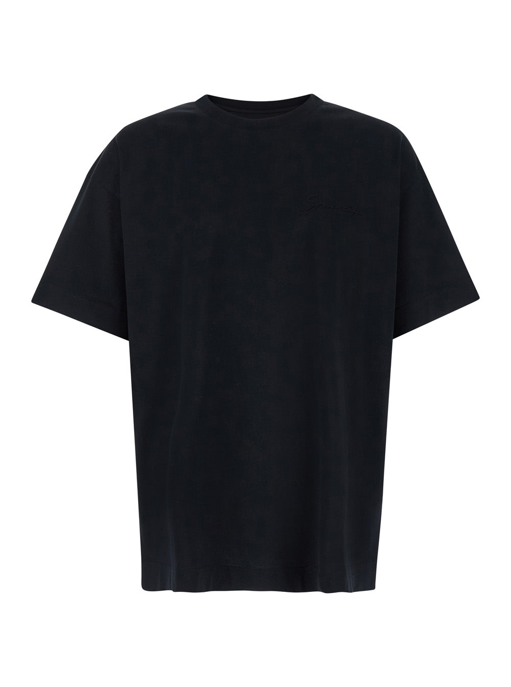 Logo-Embroidered Crewneck T-Shirt — Black