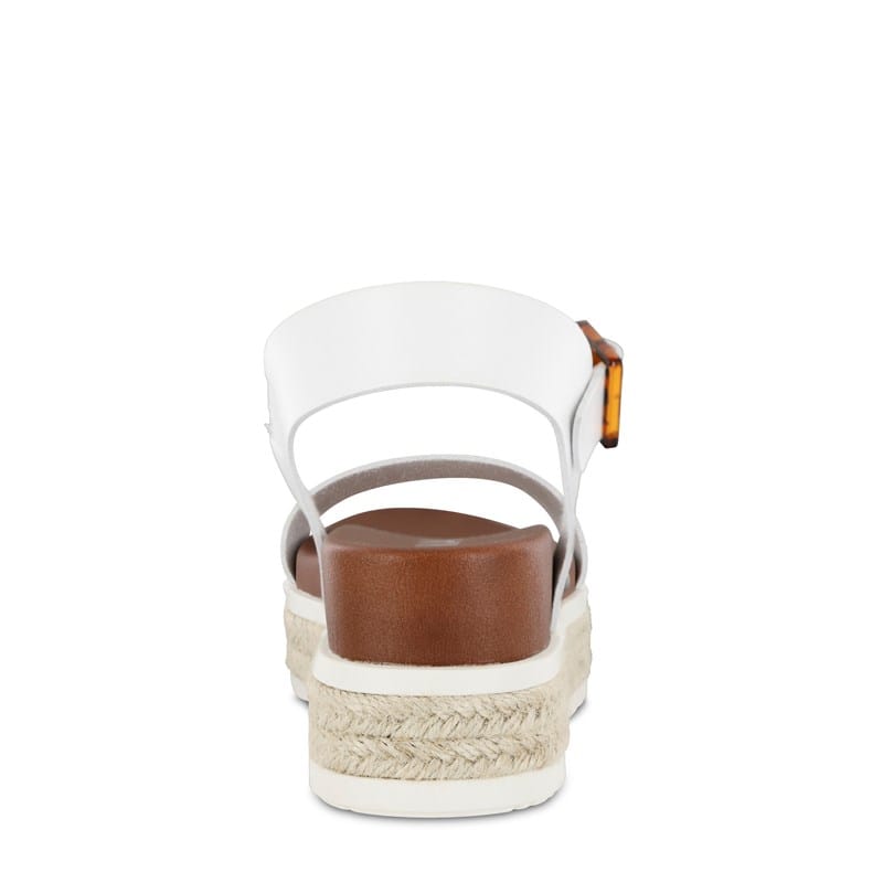 Women's Kiera Espadrille Platform Sandals (White)