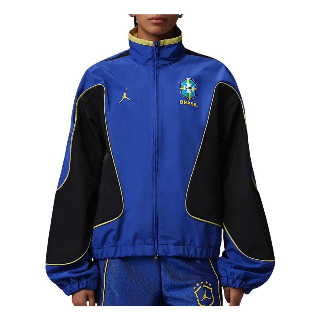 (WMNS) Air Anthem Brazil Jacket 'Old Royal Yellow Pulse'