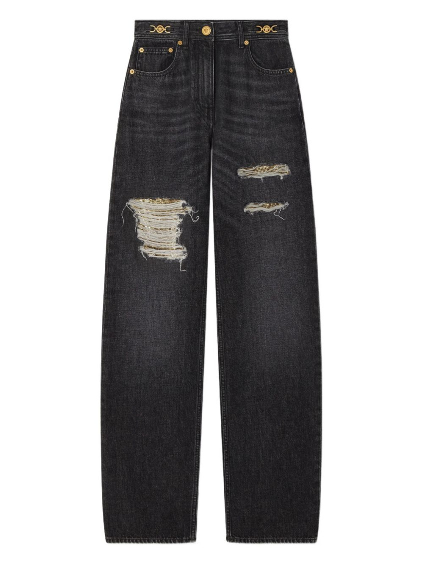 Cut-out Detail Jeans