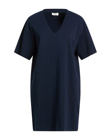 Woman Mini dress Midnight blue Size 10 Cotton