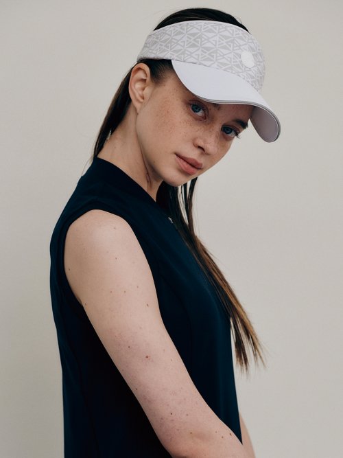 Logo pattern sun visor