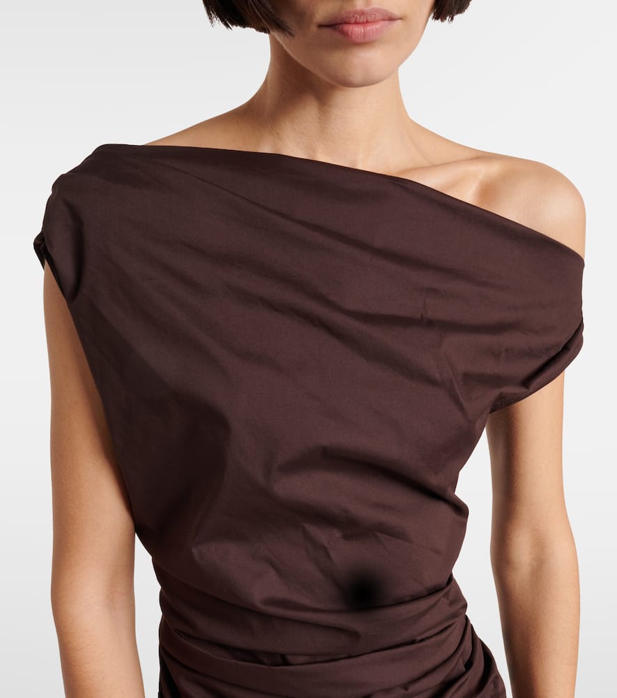 Phare one-shoulder cotton maxi dress