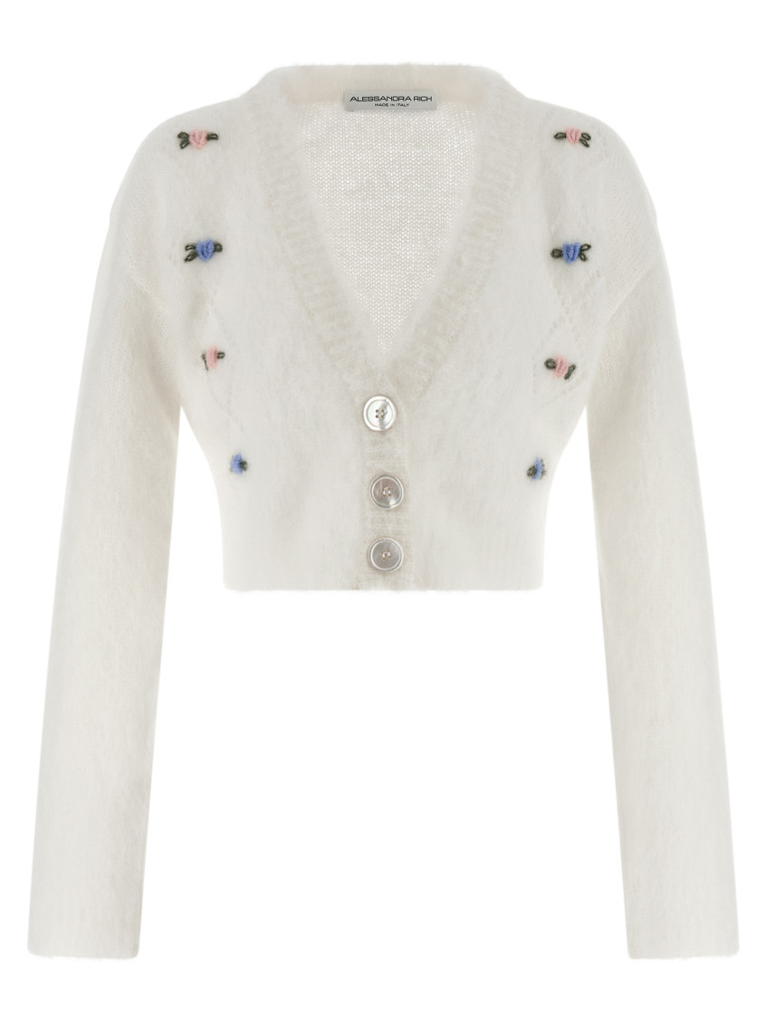 Carded Mohair Cardigan