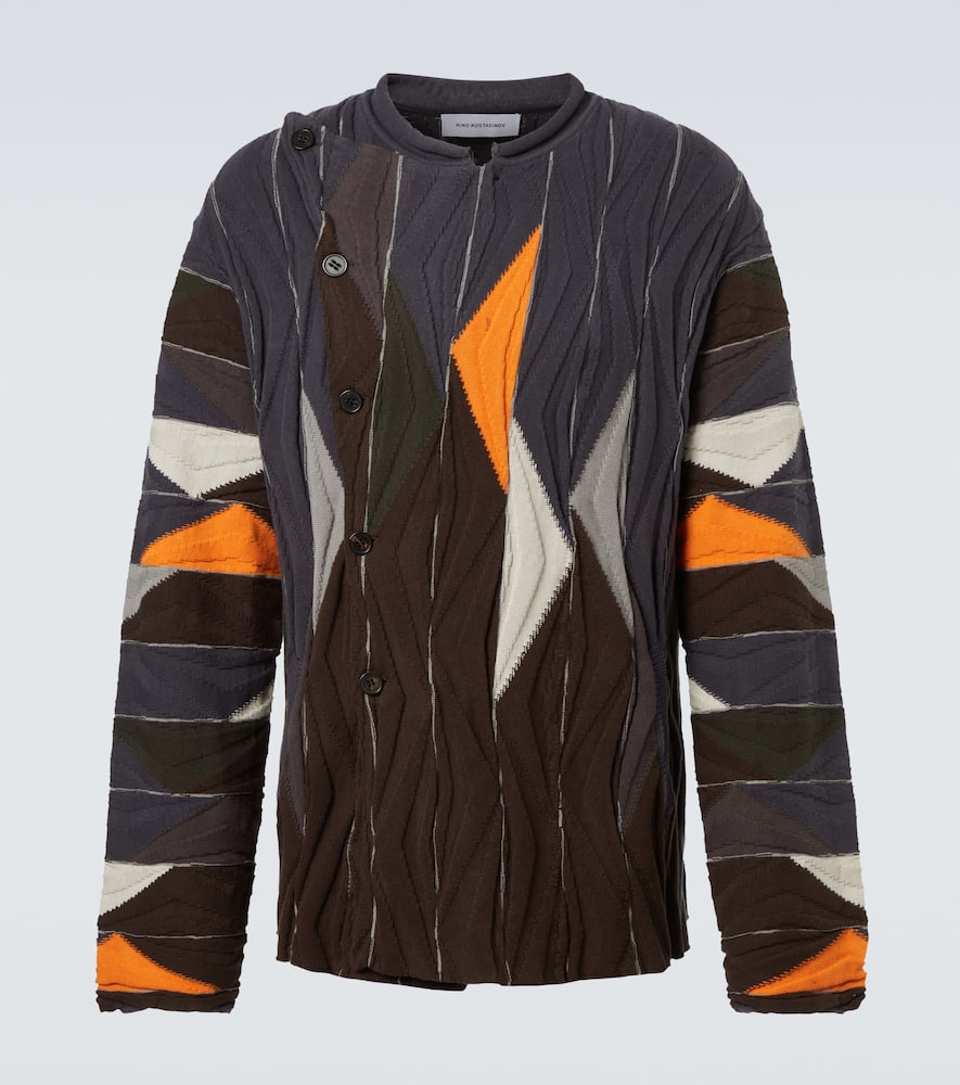 Raday asymmetric cotton cardigan