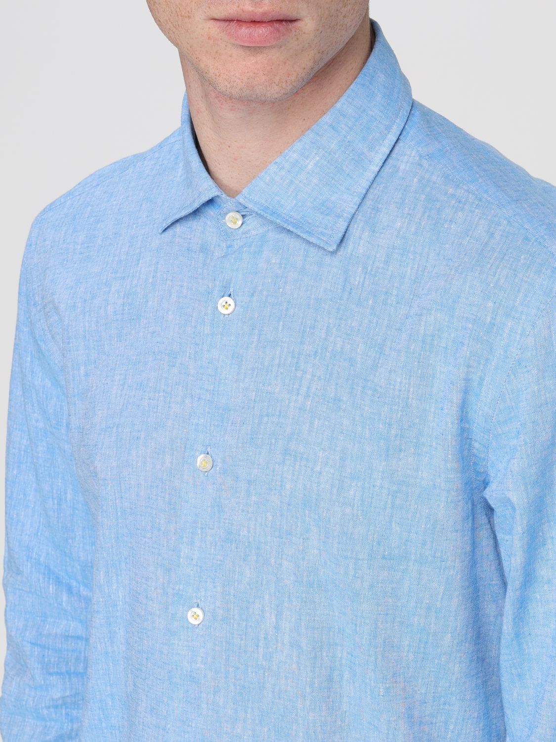 Shirt Men color Sky Blue