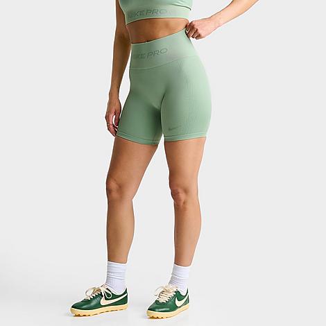 Women's Pro Seamless Dri-FIT High-Waisted 5" Biker Shorts in Steam