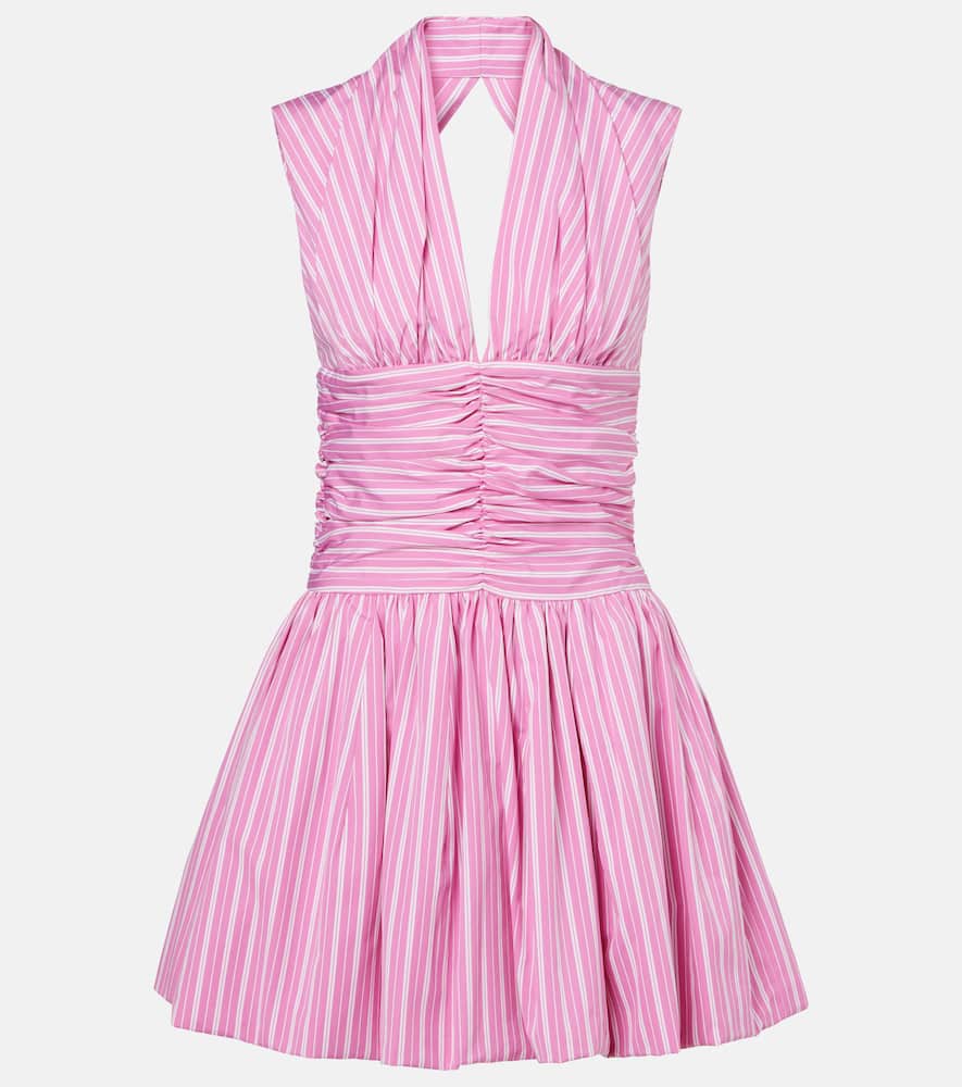 Bloomer striped cotton minidress